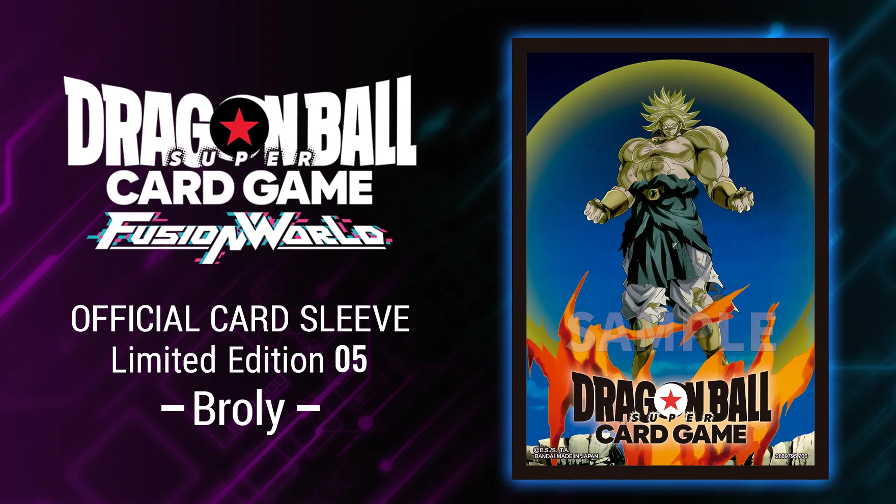 OFFICIAL CARD SLEEVE Limited Edition 05 -Broly-